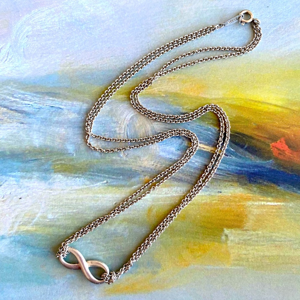 Tiffany Double Chain Infinity Necklace